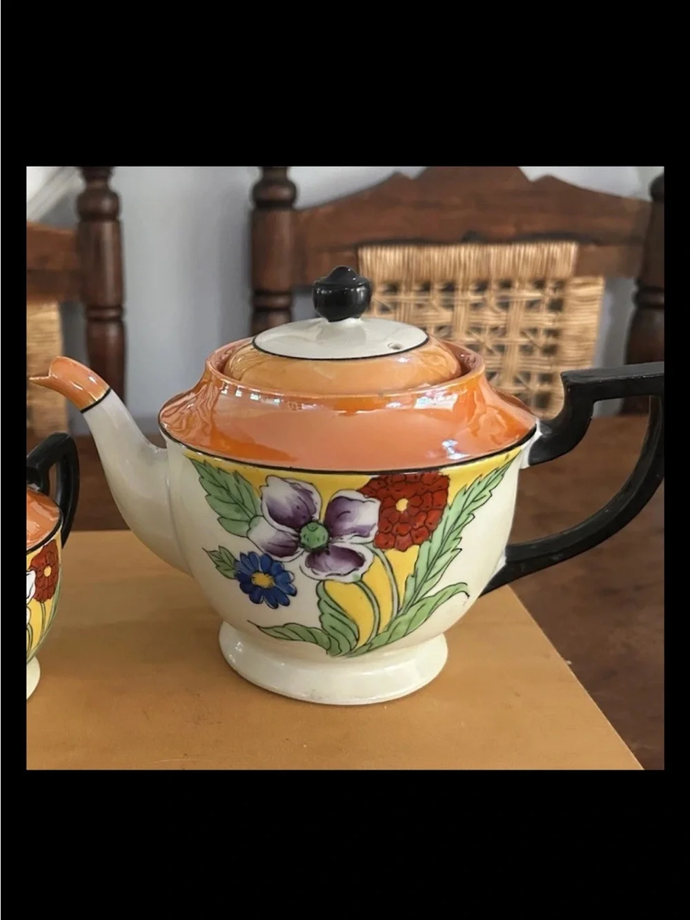Chikatamachi Tea Pot, Creamer, Saucer And Bread Plates,Tea Cups Made In Japan HP